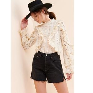 Glamorous Abigail Ruffled Blouse - Size: Small - Purchased from Anthropology